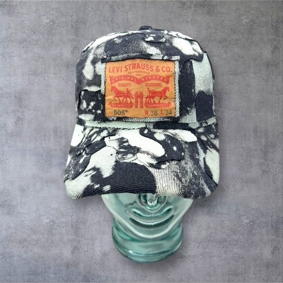 customized Levi Strauss & Co. Black and White baseball Cap - Picture 11 of 13